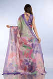 Pastel Floral Erode Anmol Silk Saree