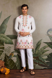 White Embroidered Kurta Set