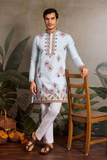Sky Blue Embroidered Kurta Set