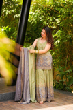 Olive Noor – Chinon Embroidered Top Palazzo Set