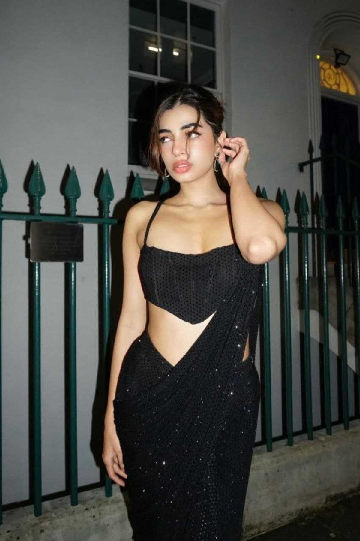 Black Beauty Glitter Saree