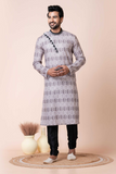 Smart Mono Cotton-Polyester Blend Men’s Kurta Pajama Set