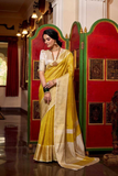 Elegant Jacquard Chex Saree with Zari Weaving Work