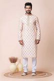 Elegant Mono Cotton-Poly Kurta Pajama Set for Men
