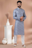 Soft Cotton Printed Men’s Kurta Pajama Set