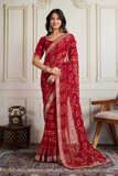 Elegant Georgette Saree with Silk Blouse