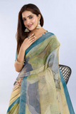 Teal Elegance Erode Anmol Silk Saree