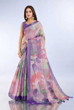 Pastel Floral Erode Anmol Silk Saree