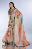 Pastel Geometric Erode Anmol Silk Saree