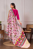 Pichwai Grace – Fuchsia Chanderi Silk Suit Set