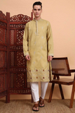 Pure Cotton Embroidered Kurta Set with Pyjama