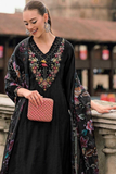 Jalpari Noir – Women’s Silk Kurta Pant Dupatta Set