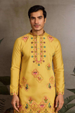 Yellow Embroidered Kurta Set
