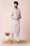 Mono Cotton-Poly Printed Festive Kurta Pajama Set