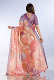 Coral Abstract Erode Anmol Silk Saree