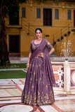 Regal Chocolate Crush Embroidered Lehenga Set