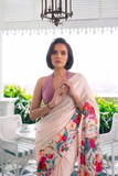 Satin Silk Artisan Print Saree