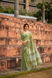 Elegant Soft Linen Silk Saree
