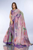 Pastel Floral Erode Anmol Silk Saree
