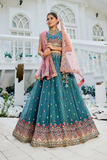 Tissue Embroidered Lehenga Choli with Dupatta