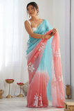 Sunrise Ombre Chiffon Saree