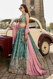 Poly Georgette Embroidered Lehenga Choli with Dupatta