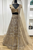 Designer Net Sequins & Thread Work Lehenga with Dupatta