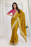Soft Rangoli Silk Saree with Embroidery Lace Border & Digital Print Blouse