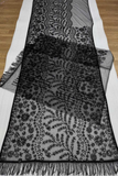 Royal Black Elegant Net Saree