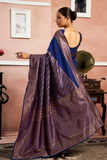Royal Blue Traditional Silk Saree