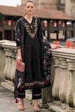 Jalpari Noir – Women’s Silk Kurta Pant Dupatta Set