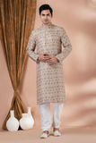Heavy Cotton Printed Men’s Kurta Pajama Set