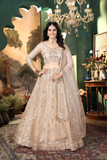 Premium Malai Satin Bridal Lehenga with Heavy Sequins & Embroidery Work