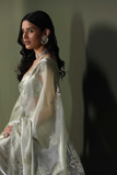 Sage Heirloom Cutwork Saree