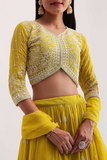 Georgette Embroidered Lehenga Choli with Dupatta