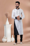 White Banarasi Dhupion Kurta