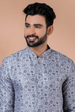 Soft Cotton Printed Men’s Kurta Pajama Set