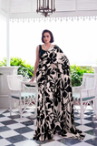 Satin Silk Artisan Print Saree