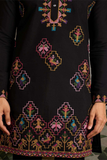 Black Embroidered Kurta Set
