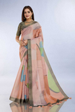 Pastel Geometric Erode Anmol Silk Saree