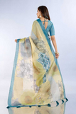 Teal Elegance Erode Anmol Silk Saree