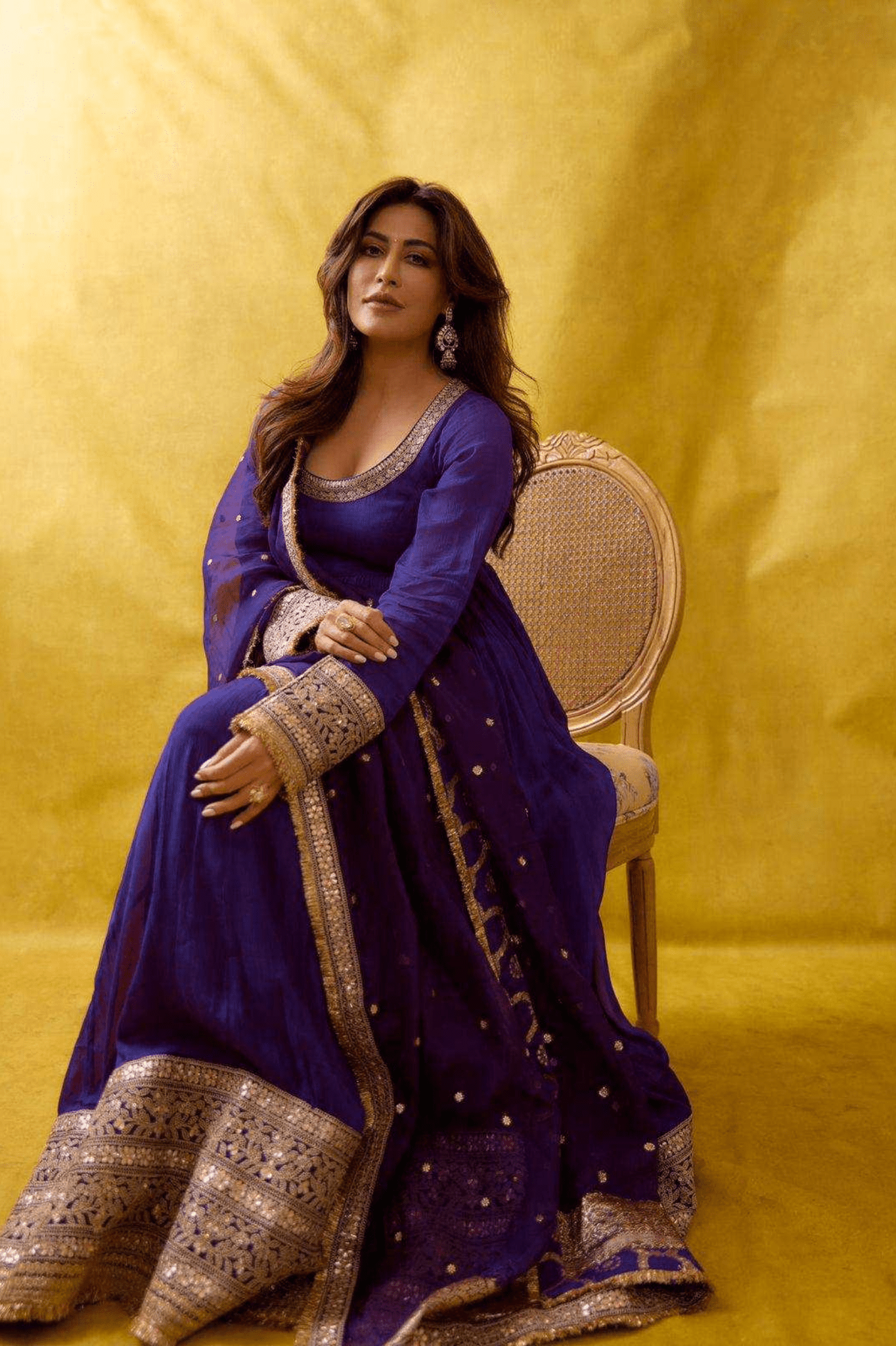 Royal Elegance Georgette Anarkali Gown with Designer Dupatta - kavyo.in