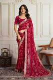 Elegant Georgette Saree with Silk Blouse
