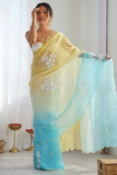 Sunrise Ombre Chiffon Saree