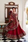 Gamthi Heritage Tassar Silk Lehenga Set