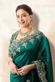 Madhuri Dixit-Inspired Rangoli Silk Saree with Heavy Sequin Embroidery