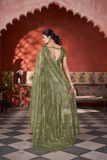 Elegant Twill Net Saree with Two-Tone Sequins & Beads Embroidery