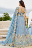 Sky Bloom Satin Silk Lehenga Choli Set