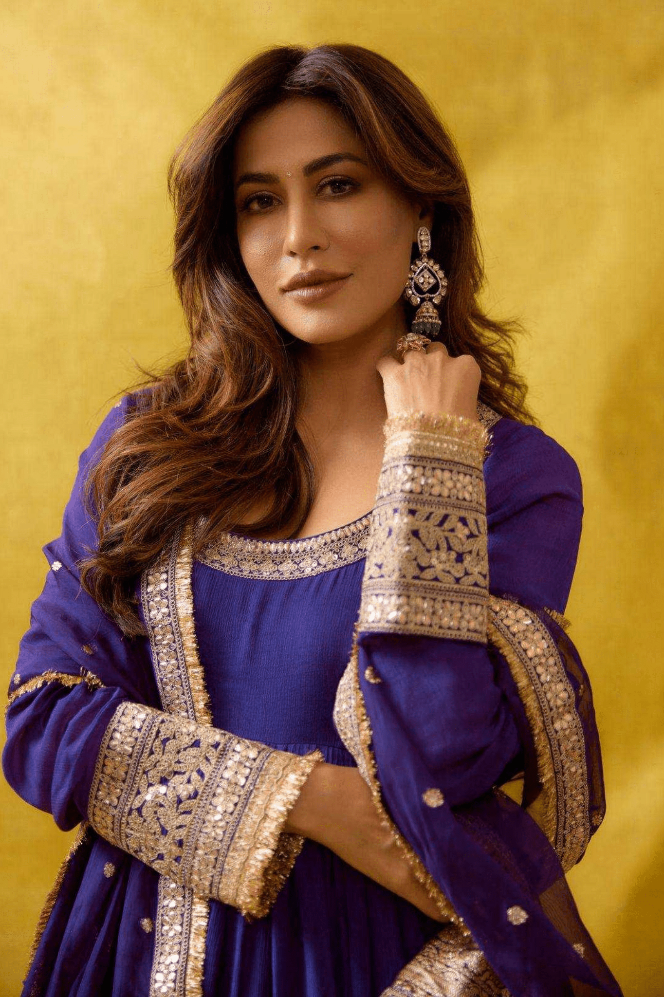 Royal Elegance Georgette Anarkali Gown with Designer Dupatta - kavyo.in