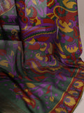 Purple Viscose Chanderi Saree
